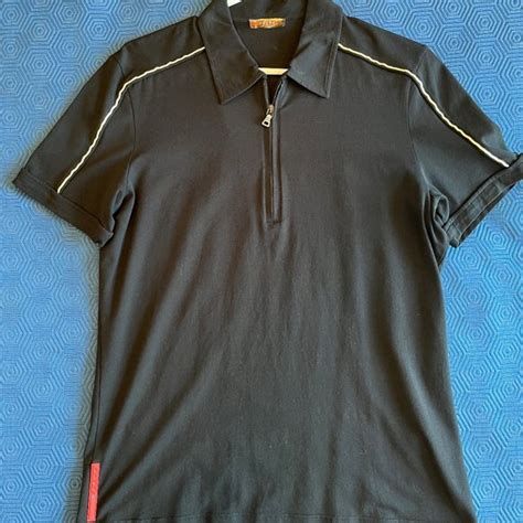 prada quarter zip|Prada shirts for men.